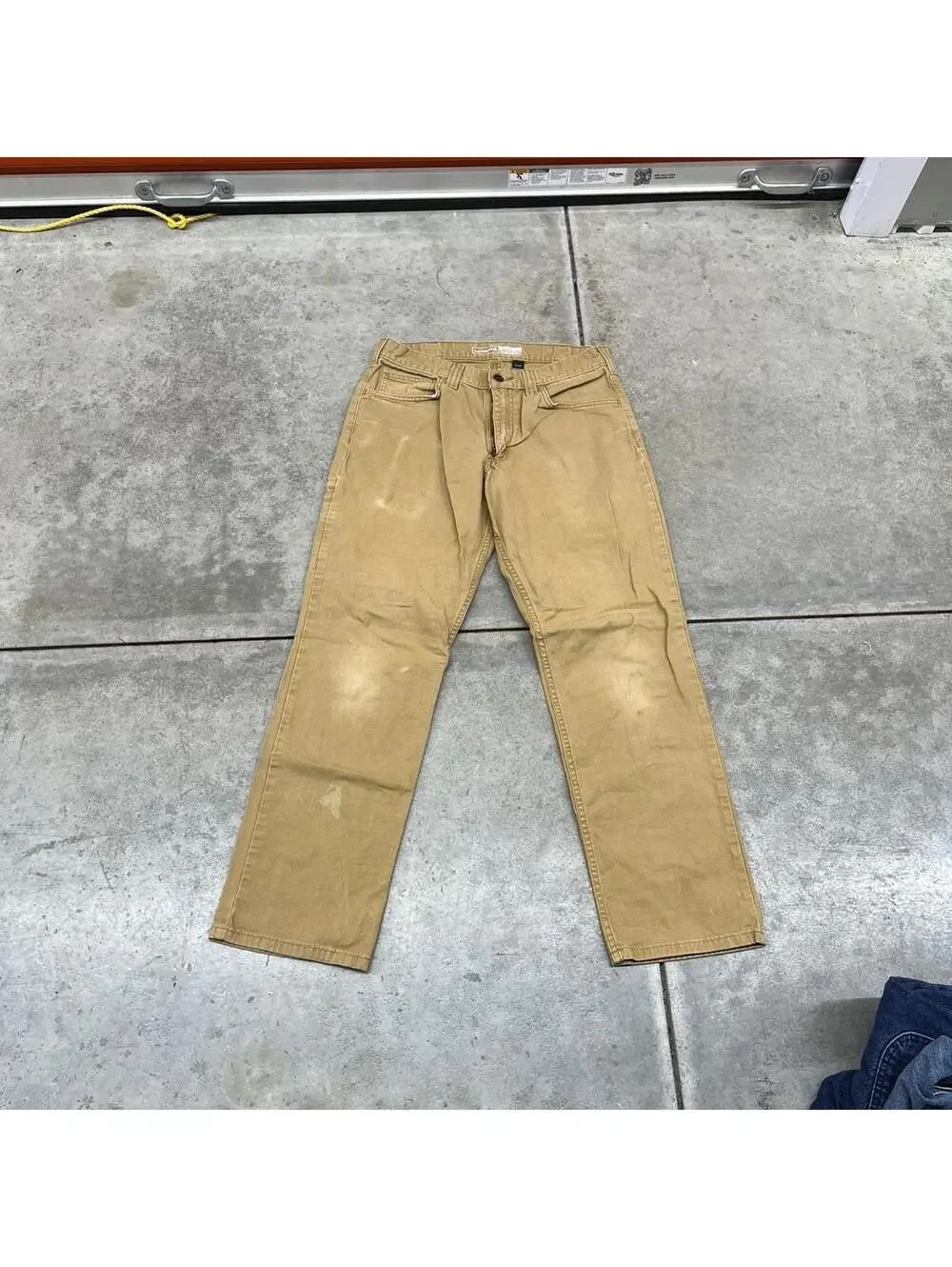 vintage carhartt faded tan relaxed fit cargo pants size 32 x 32